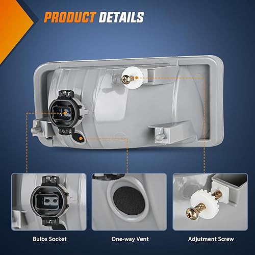 Miniatura 29 de Nilight Conjunto de luz antiniebla compatible con Chevy Silverado 1500 2500 2002 Chevy Silverado 1500 2500 2001-2002 3500 Chevy Silverado 2000-2006