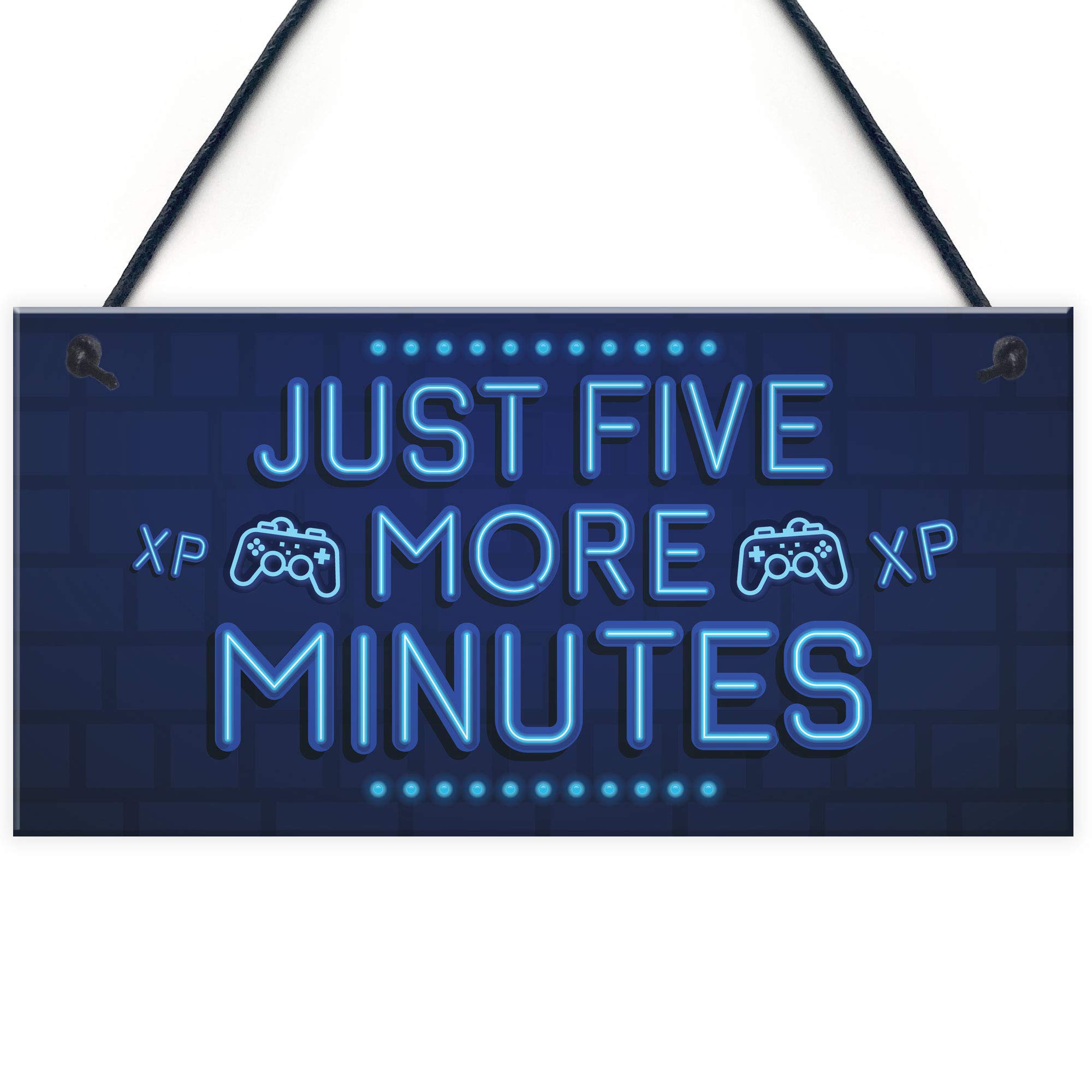 Red Ocean Gaming Five More Minutes Gaming Bedroom Accessories Son Gamer Gifts For Birthday Christmas