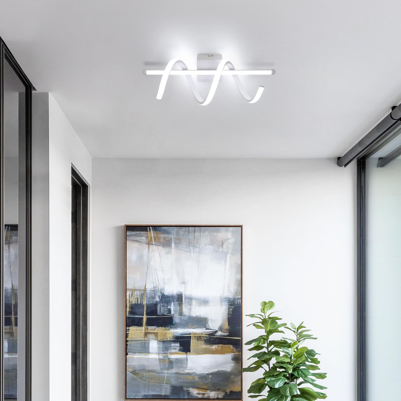 Comely Applique LED da Parete Interno, 26W 2925LM Moderno Lampada da Parete