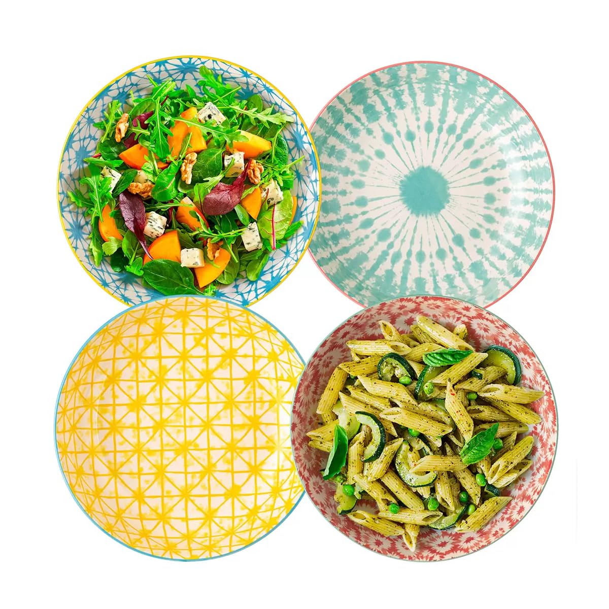 Signature Housewares Stoneware Serving Bowls (4 Pieces)