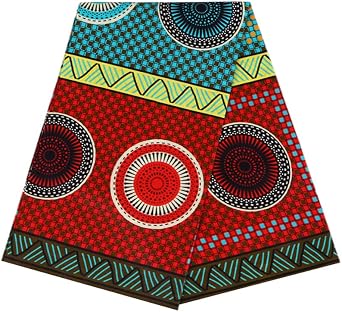 African Fabric 100% Cotton Kente Cloth 6 Yards
