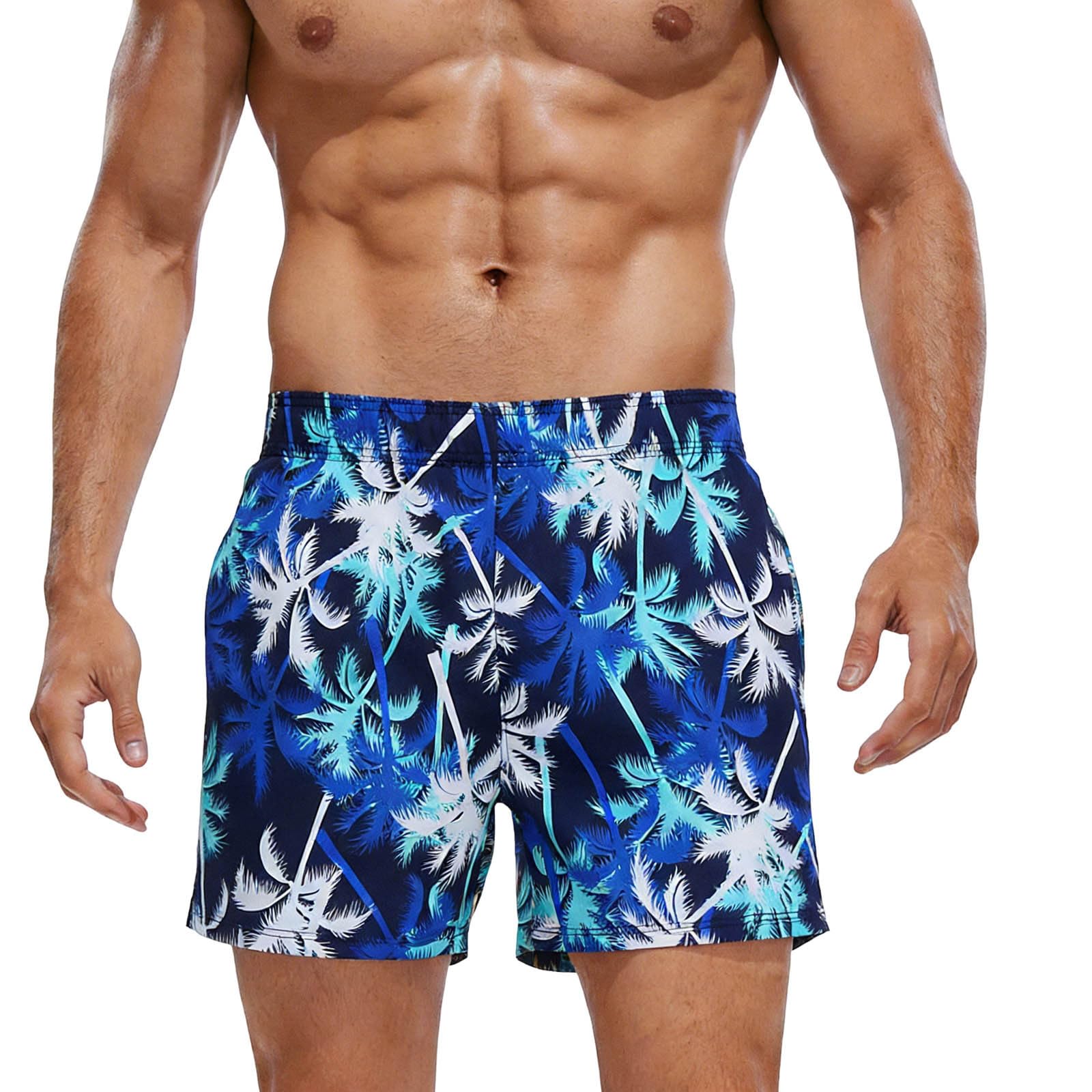 Shorts Herren Hawaii Kurze Hosen Sommer Leicht Und Luftig Herrenshorts Strand Atmungsaktive Sommershorts Tunnelzug Taschen Sport Freizeitshorts Freizeit Sportshort Himmelblau Einheitsgröße
