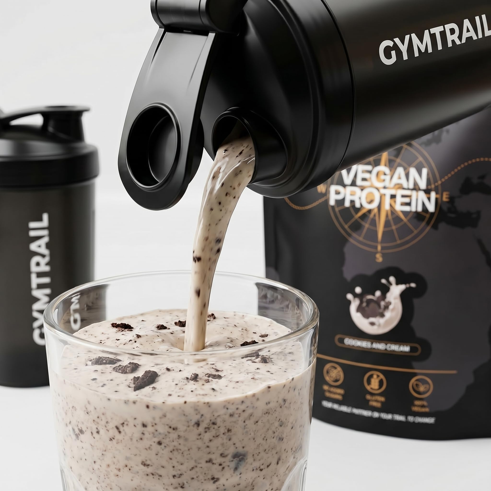 Veganes Eiweißpulver aus Erbsenprotein | Pflanzliches Protein-Pulver mit essenziellen Aminosäuren | Ohne Soja und Süßungsmittel mit Birkenzucker