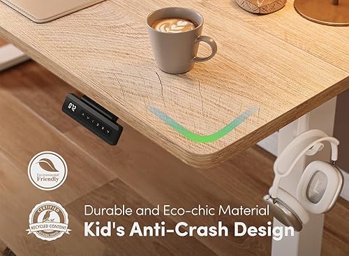 Miniatura 227 de FEZIBO - Escritorio eléctrico ajustable para trabajar sentado o de pie, 40 x 24 pulgadas, para oficina en casa, escritorio ergonómico para Negro