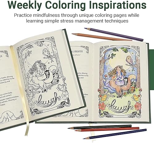 Miniatura 7 de Diario y planificador diario definitivo para atención plena, productividad y cuidado personal en 10 minutosdía con páginas para colorear para