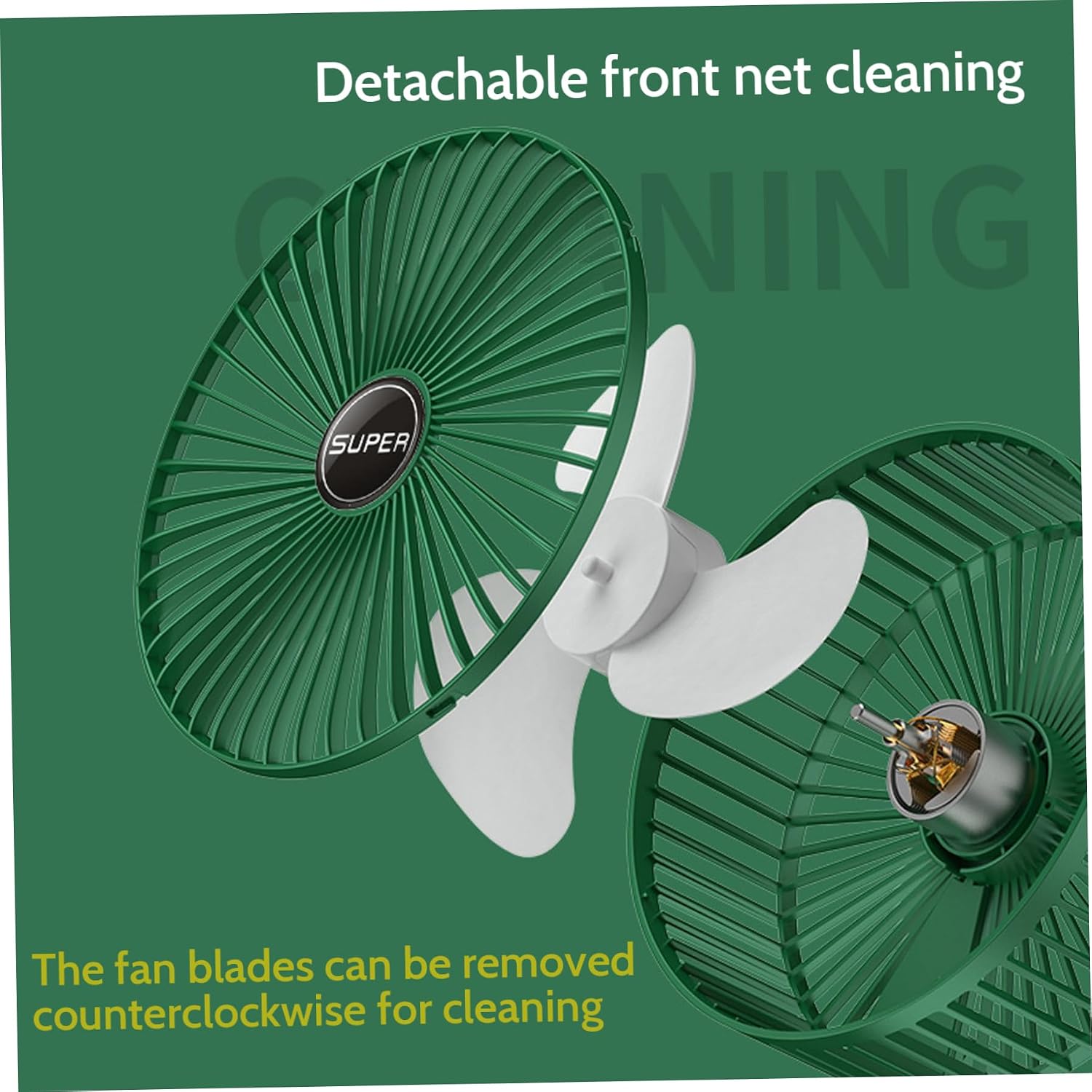 Electric Fan Table Fan 3 Speeds Desk 180° Tilt Adjustable Desktop 14'' Tall Low Noise Stand up USB Charging Long Lasting Foldable Fans for Bedroom