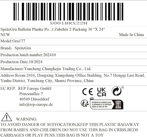 Miniatura 7 de Paquete de 2 tablones de anuncios, pósteres, de PVC, con bolsillo para accesorios (30.5 x 24.8 pulgadas)