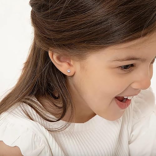 Miniatura 9 de Aretes con Cierre de Tornillo de Bola de Plata de Ley 925 Tachuelas con Cierre de Bola de Seguridad para Dormir Aretes de Tachuela para Hombres