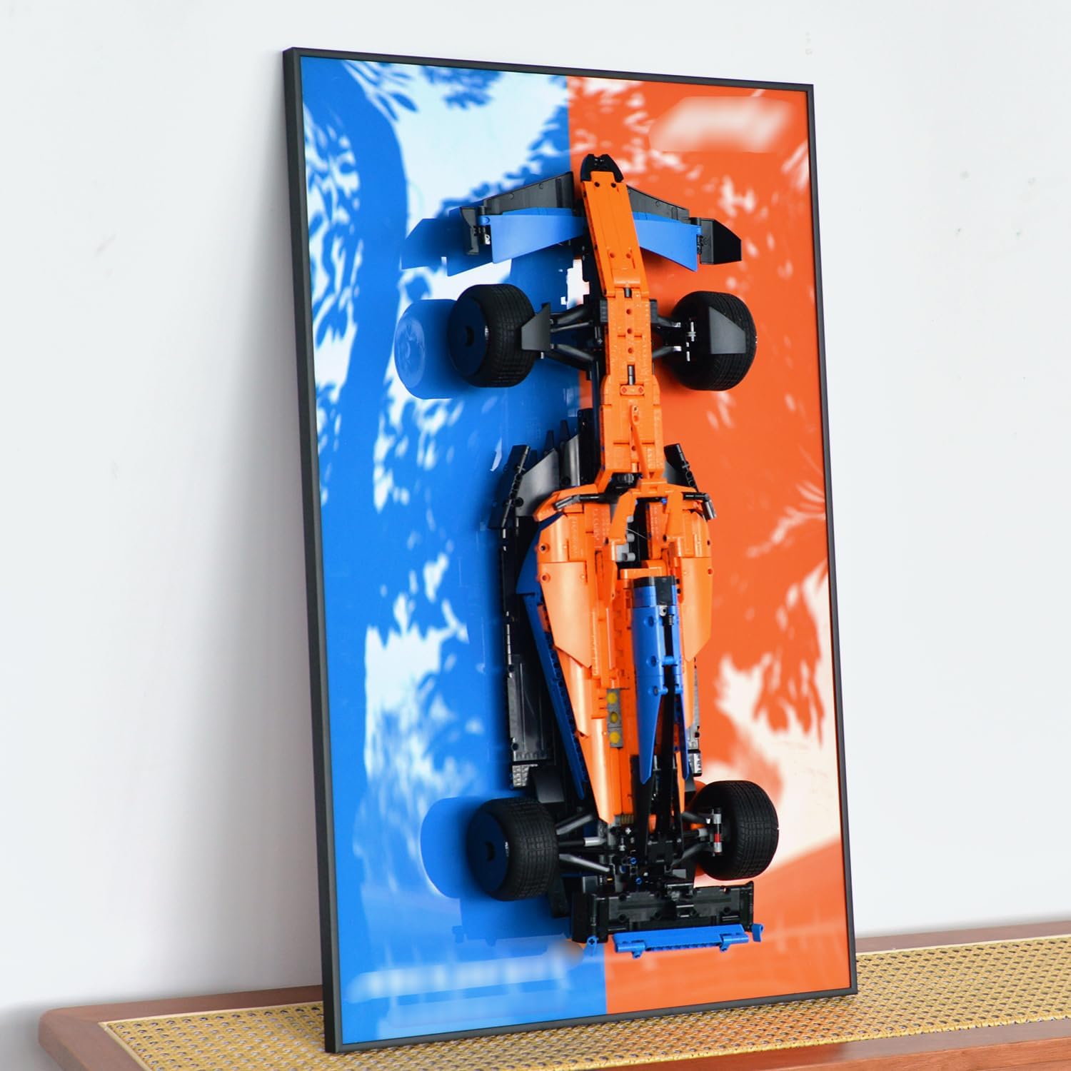 Display Wallboard for lego McLaren 42141 F1 Race Car,Adult Collectibles for Car Wall Mount Building Blocks,Great for car Lovers (Only Display Wallboard)