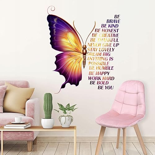 Miniatura 8 de Calcomanías de pared inspiradoras grandes y coloridas, calcomanías de vinilo con frases motivacionales y frases positivas para niños, niñas, aula,