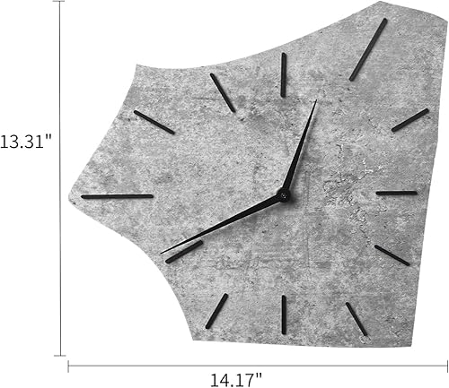 Miniatura 6 de Reloj de pared rústico silencioso sin tictac, sin marco, arte irregularidad, relojes de pared decorativos para el hogar, sala de estar, cocina,