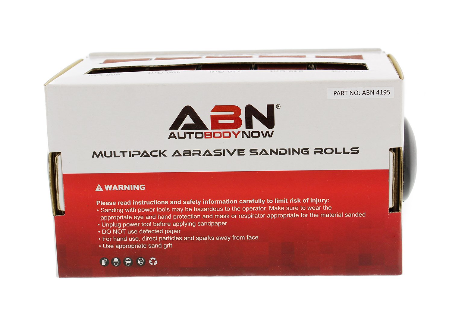 ABN Abrasive Paper 5pc Sand Paper Variety Pack with Dispenser – 150, 240, 320, 400, 600 Grit Aluminum Oxide Sandpaper