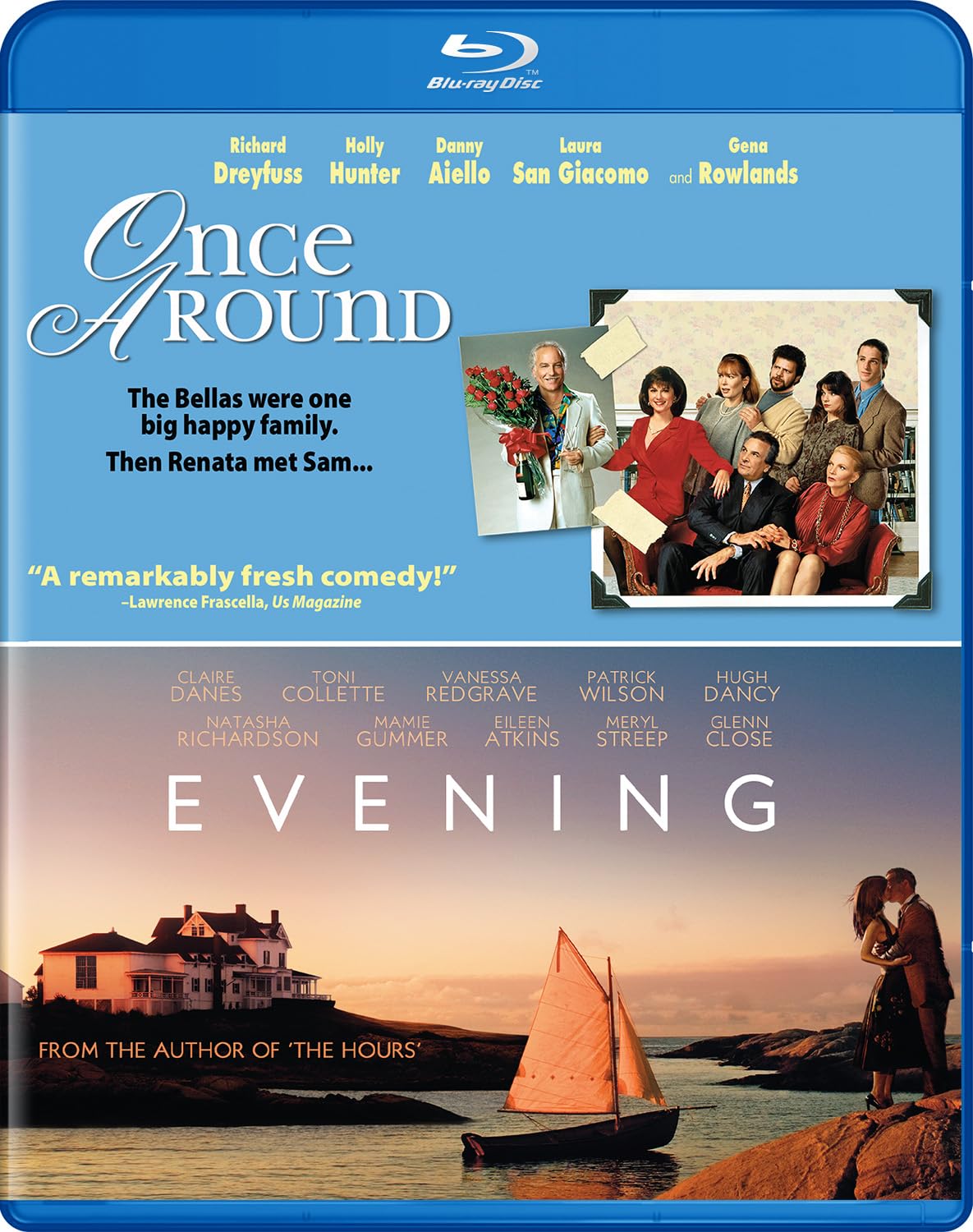 Noche/Once Around Blu-Ray película romántica y drama en disco físico