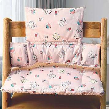 High Chair Cushion Soft and Comfortable Cushion for Trip Trapp High Chair Wooden Highchair Protection Pad With Cute Graphics, For Tripp Trapp Cushion Makes Baby Sitting Safer And More Comfortable