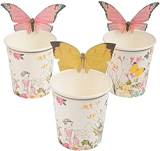 Fun Express - Truly Fairy Cups for Party - Party Supplies - Licensed Tableware - Licensed Cups - Party - 12 Pieces