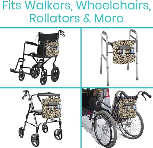 Vista 32 de Bolsa de transporte Vive para andador, universal, para accesorios de sillas de ruedas, andadores, andadores con ruedas y sillas de transporte, que