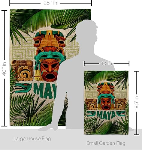 Miniatura 2 de Maya Garden House - Kit de bandera para casa de jardín, regional, México, Estados Unidos, Estados Unidos, país, decoración de área particular,