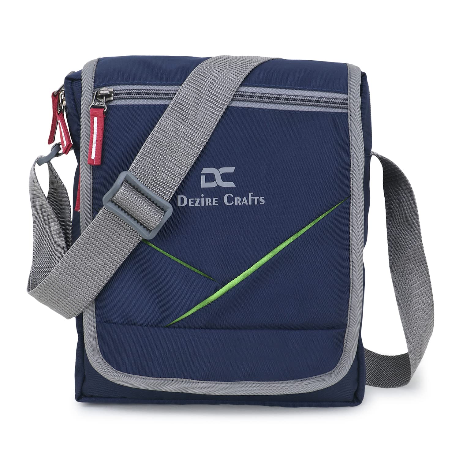 Sling Stylish Cross Body Travel Office Business Messenger Shoulder Bag with Multi-Pocket Zip Closure and Adjustable Straps for Men & Women (DC SLING BAGS 623)