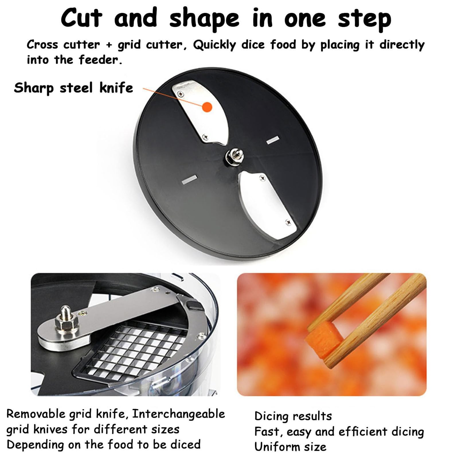 Tritaverdure Elettrico 5l, Robot Da Cucina Commerciale 600w Con 4 Lame Sostituibili, Affettatrice E Grattugia Multifunzionale Per Patate Cipolle Carote Cetrioli Frutta & Verdura red