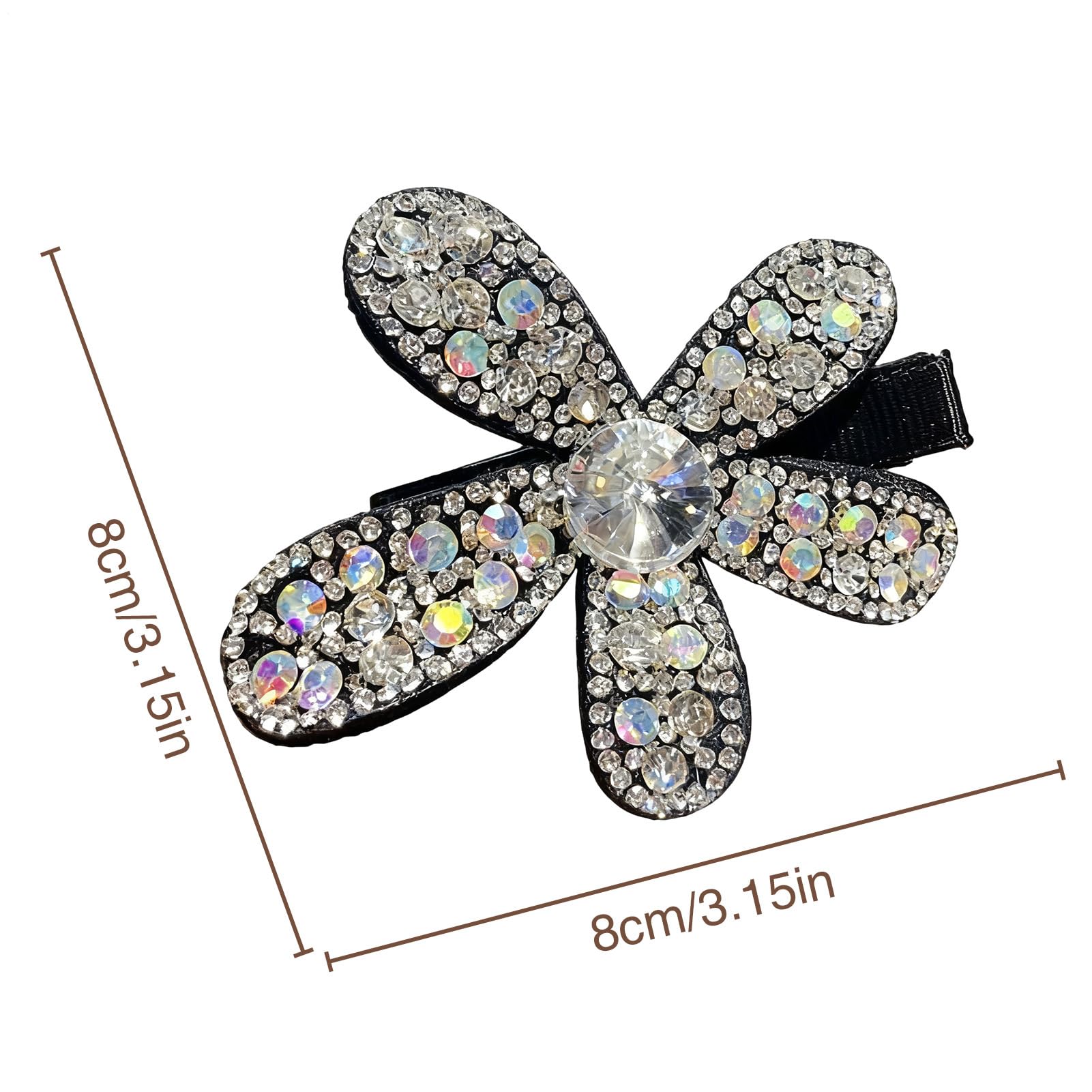 Fermagli Per Capelli Con Strass Mollette Per Capelli Floreali Con Strass 3D