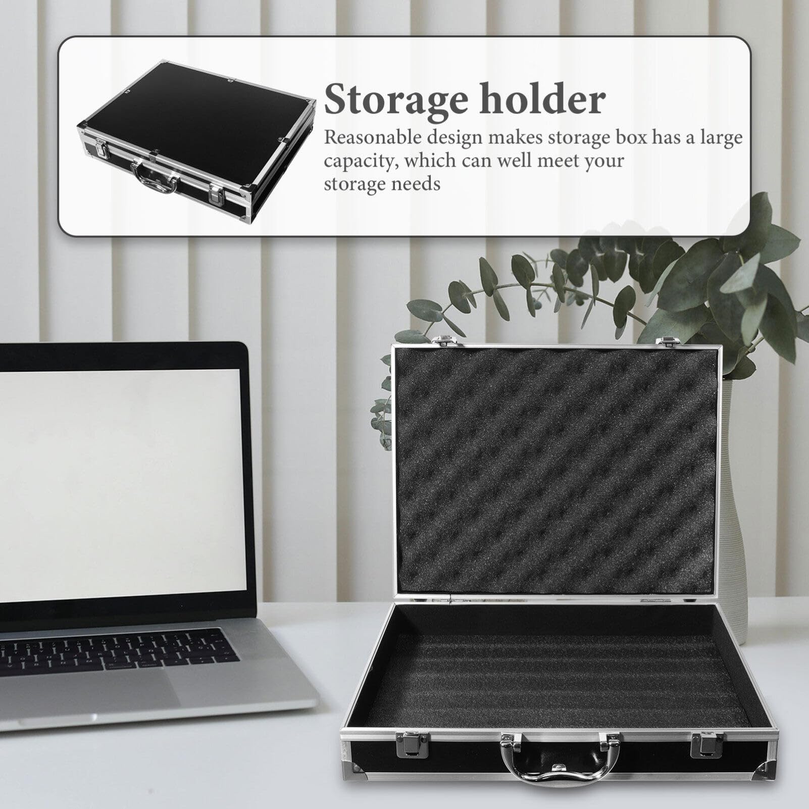 Artibetter Boîte à Outils Portable avec Code Sécurisé Mallette De Rangement pour Outils Et Accessoires Idéale pour Voyages Stockage Objets De Petite