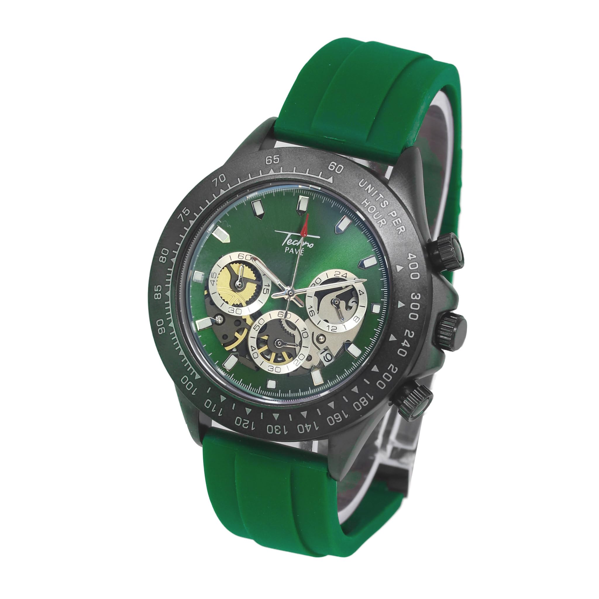 Orologio cronografo sportivo da uomo, 42 mm, analogico, al quarzo, con quadrante multiplo, datario e cinturino in silicone, orologio da polso casual da indossare tutti i giorni, regalo pronto