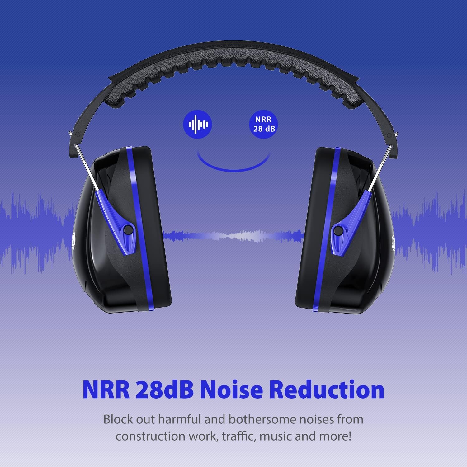 Dr.meter earmuffs with NRR 28dB rating