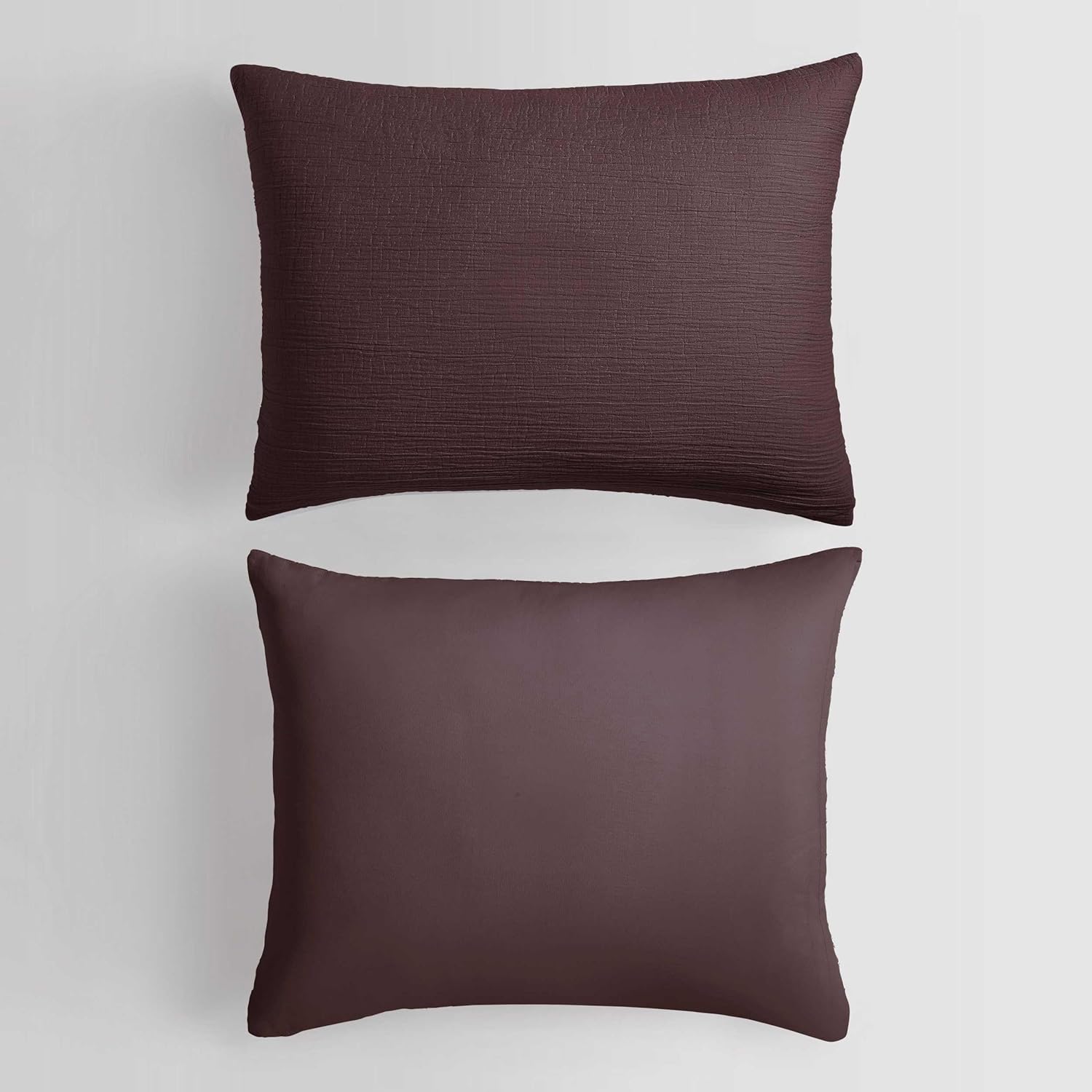 Calvin Klein - Queen Duvet Cover Set, 100% Soft Washed Texture Cotton Matelassé Bedding, 3 Piece Bed Set with Matching Pillowcases (Brown)