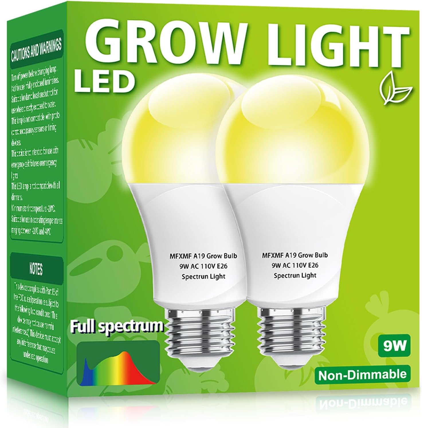 ePhoto Hydroponic Full Spectrum CFL Grow Light Bulb 60 Watt Bulb 5500K