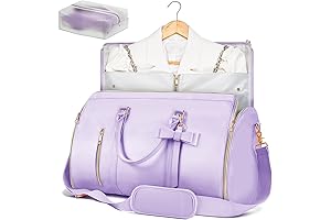 2-in-1 Travel Bag with Hanging Clothes Compartment
