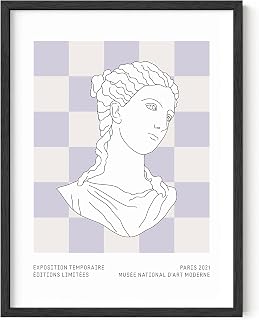 HAUS AND HUES Danish Pastel Decor, Purple Aesthetic Wall Art, Cute Room Posters, Danish Pastel Prints (Unframed, 12x16)