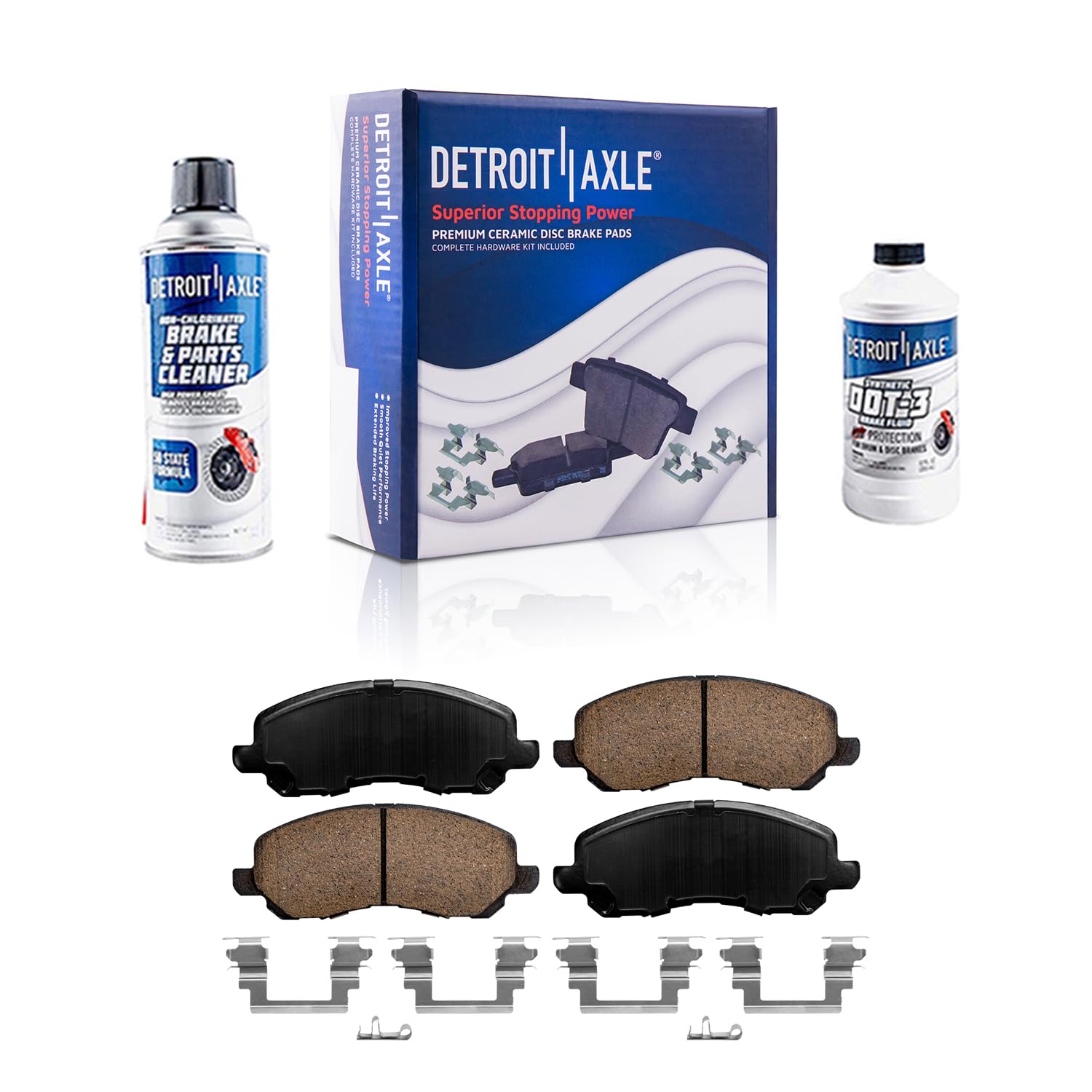 Detroit Axle - Front Brake Pads for Chrysler 200 Cirrus Sebring