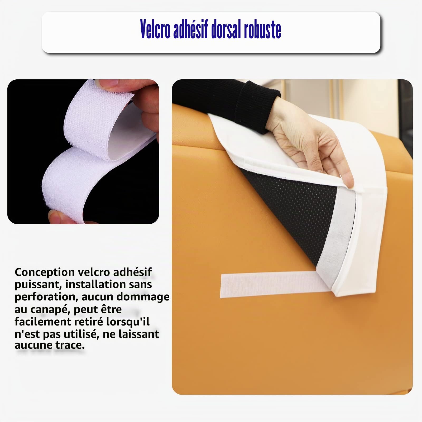Coussin de tête inclinable en velours avec base antidérapante – Support de cou réglable pour soulager la douleur à la maison, au bureau et en voyage (blanc naturel)