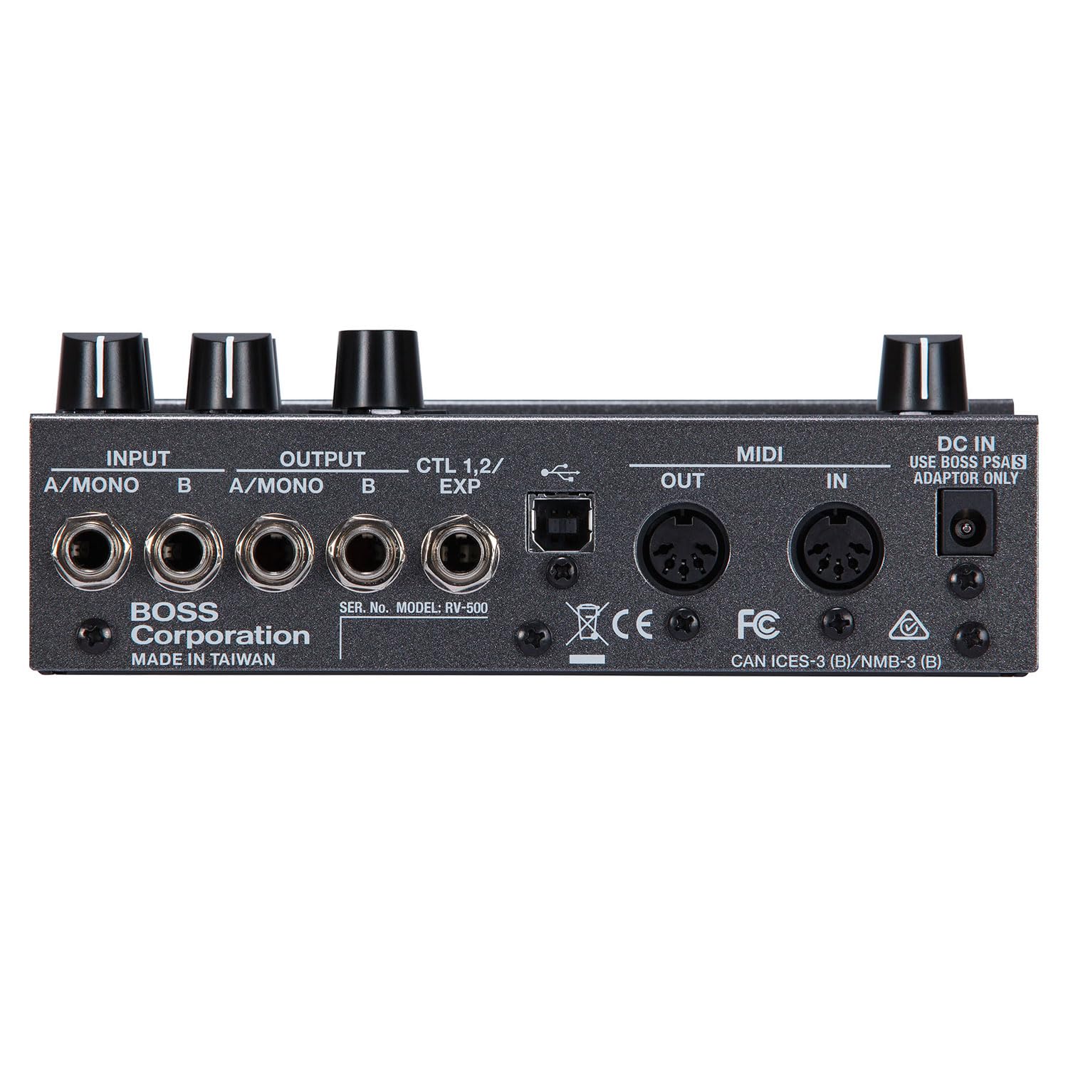 Boss RV-500 Reverb Pedal Hall Effektgerät + keepdrum 9V Netzteil