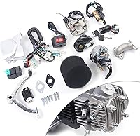 Vista 2 de Motor de 125 centímetros cúbicos, motor de 4 tiempos semiautomático para Go Kart, ATV, quad, bicicleta, buggy con sistema de enfriamiento por aire