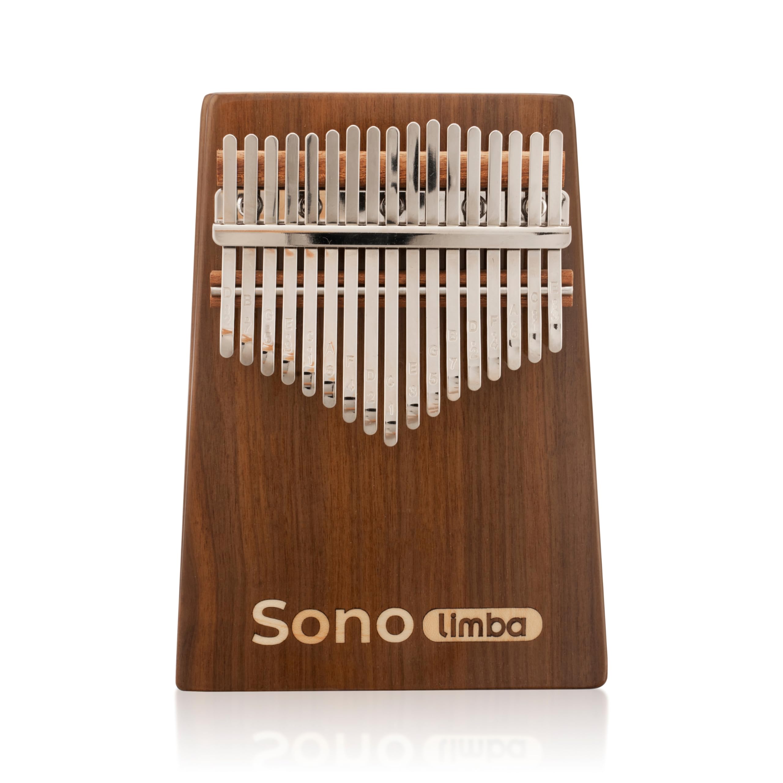 Kalimba avec 17 clés - Piano à pouces en bois de noyer de haute qualité. Piano portable avec pochette et livre de chansons. Instrument de musique. Percussion à main pour enfant ou adulte