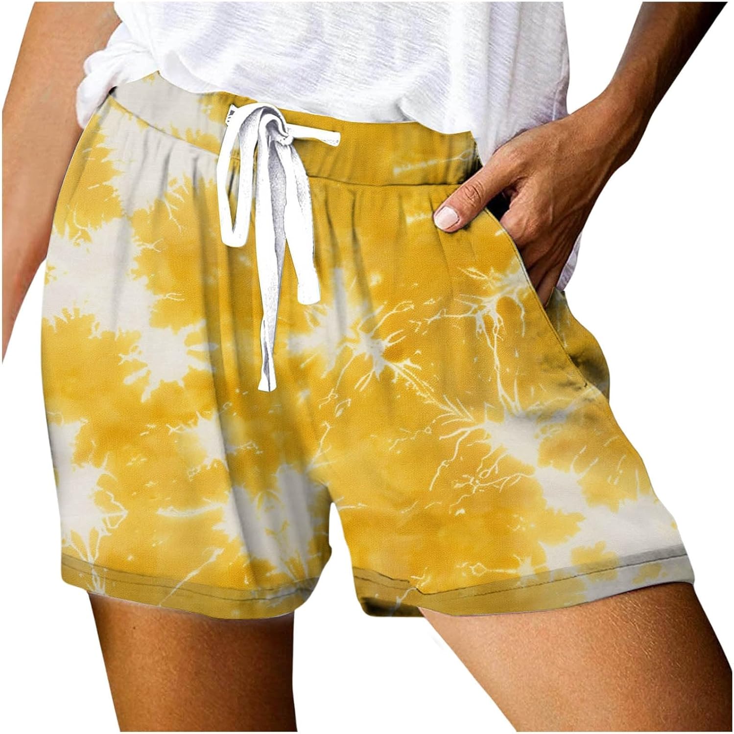 Short Danse Femme Short Femme En Tissu Éponge Imprimé Taille