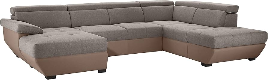 Mivano Speedway Modern Living Landscape U-Shape Sofa with  