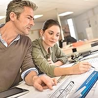 Vista 7 de Frienda Rolling Ruler Plastic Parallel Rolling Ruler, Multifunctional Drawing Design for Measuring Drafting Office, 12 Inch