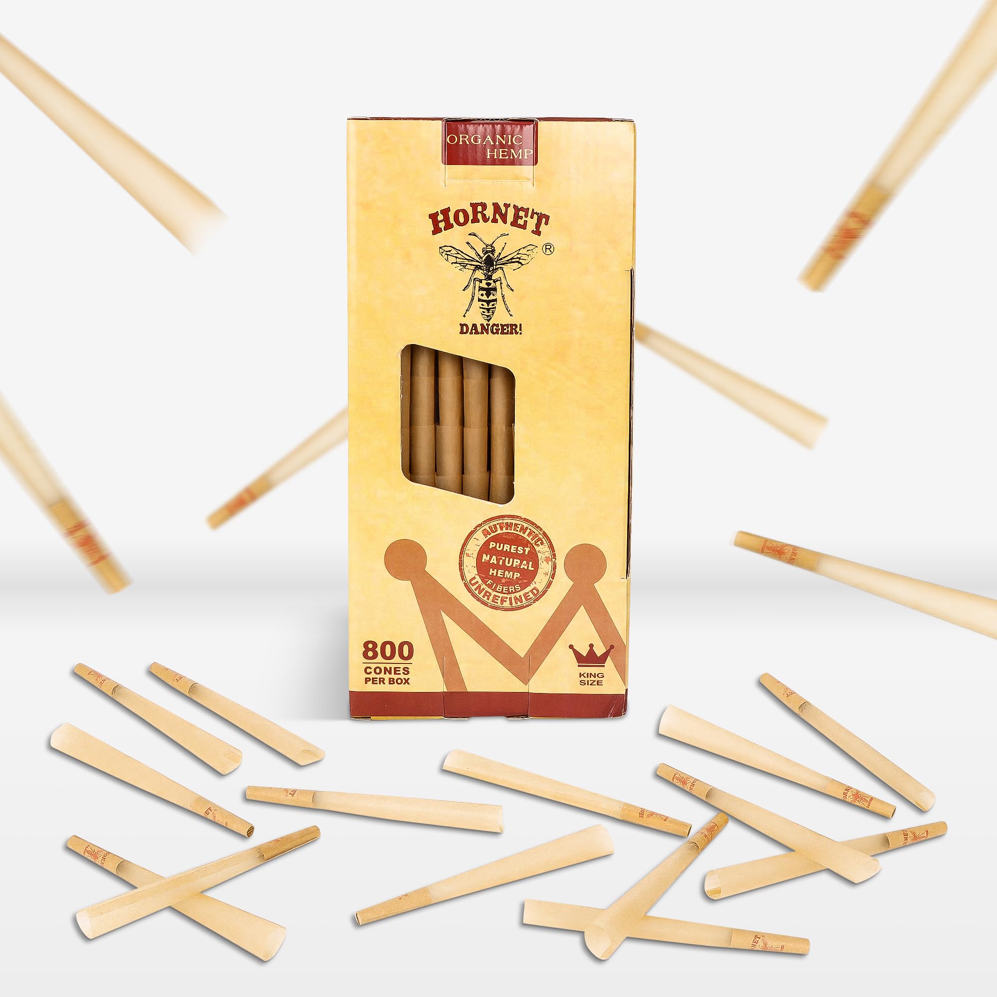 Buy Hornet Organic King Size Pre-Rolled Cones (40 pack): Pre-Rolled