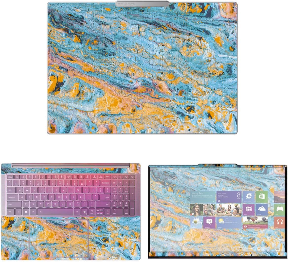 Decalrus - Protective Decal Sticker for The Lenovo Yoga Pro 9i 16 2.8k OLED Gen 10 (16" Screen) case Cover wrap LEyogapro9i_16-242