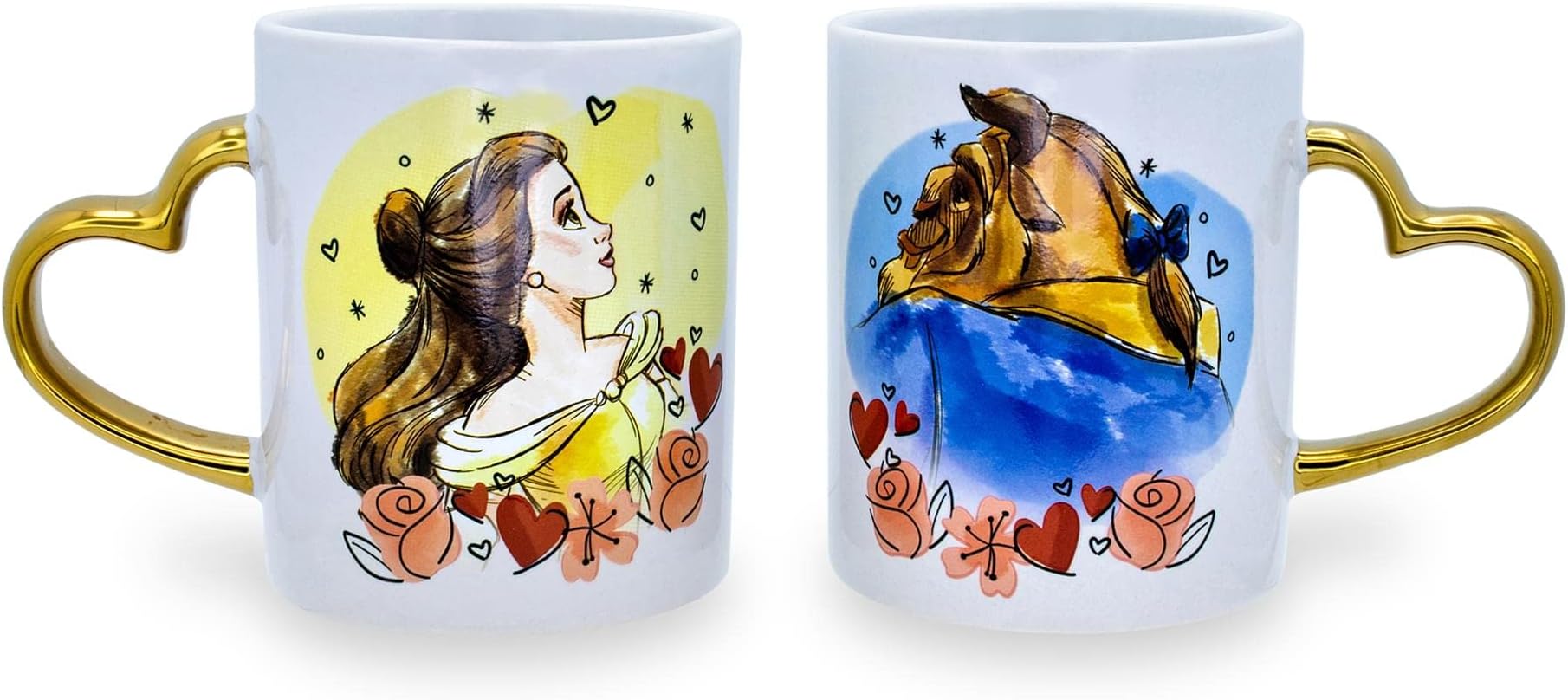 Beauty And The Beast (Books) 11oz/315ml White Ceramic Mug
