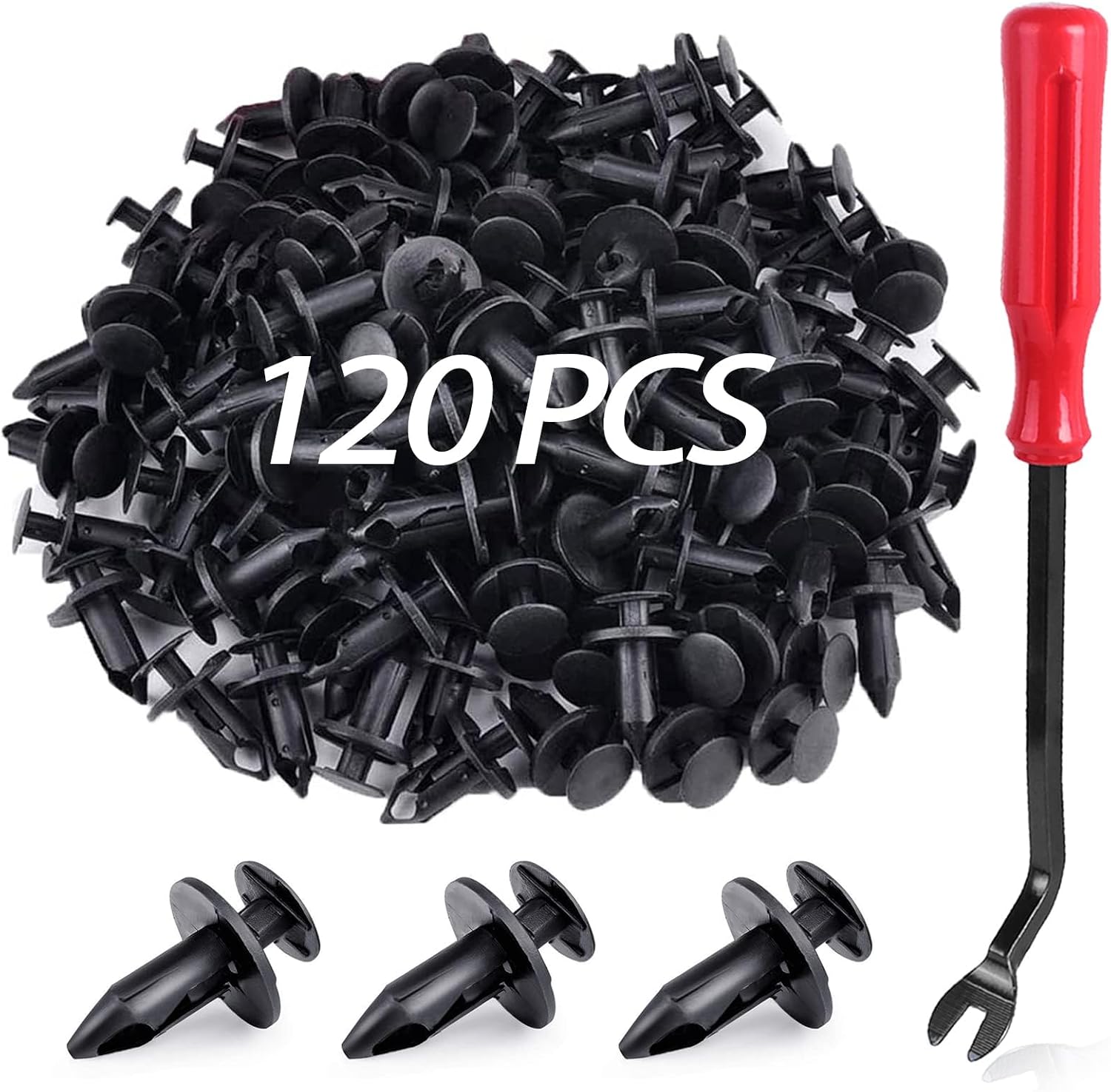 UNIGT 120PCS Grill Push Pins Clips Fastener for Jeep Wrangler JK JL 6503598