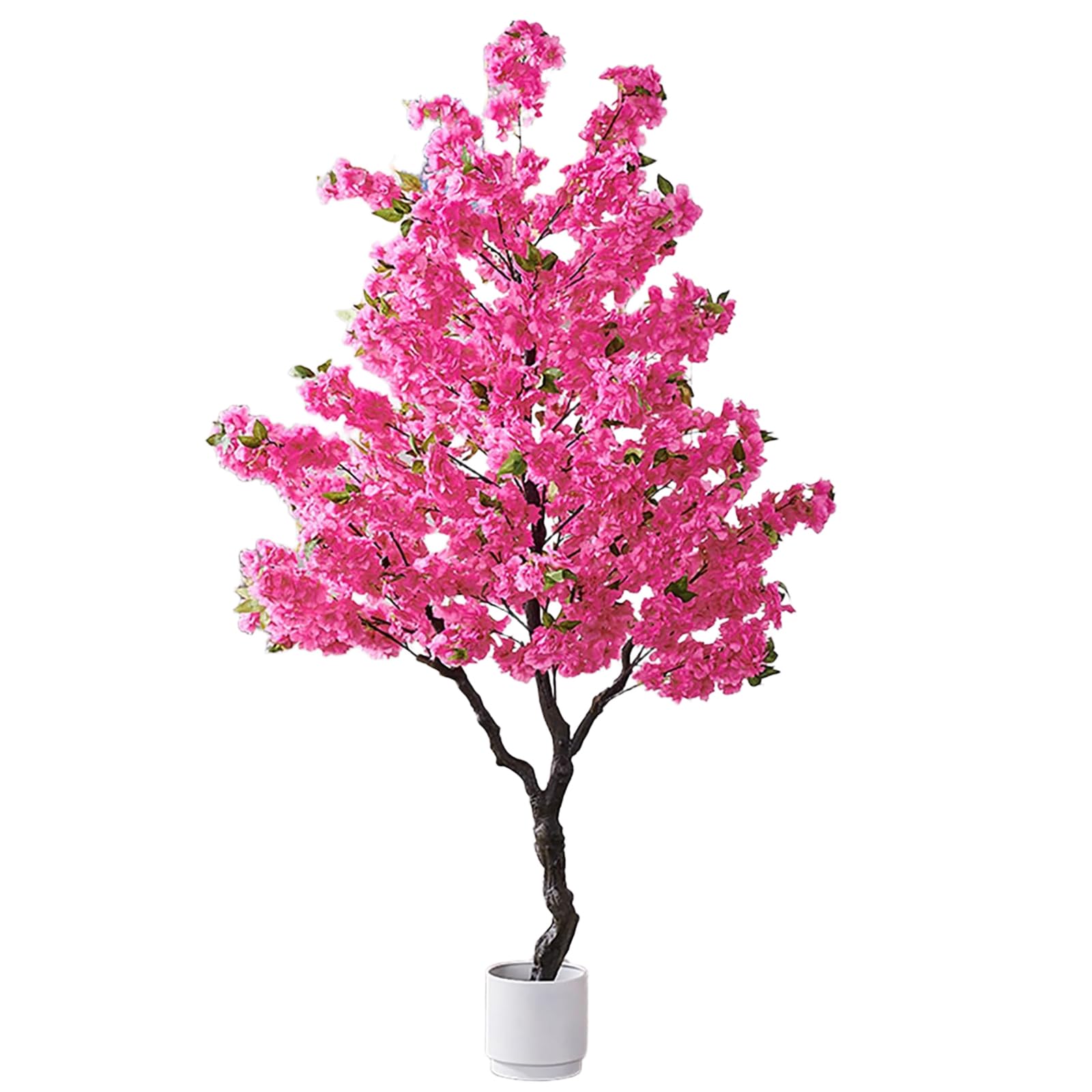 Cerisier artificiel en fleurs en soie haut de gamme arbuste artificiel réaliste 70cm