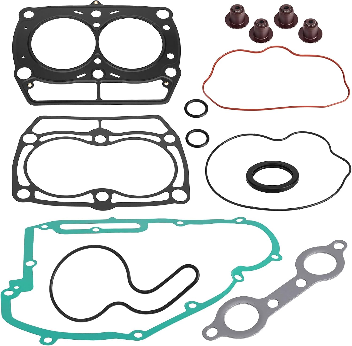 JAVIK Engine Top End Gasket Complete Kit for Polaris Sportsman 700 800 Ranger 700 800 2005-2010 RZR 800 S 4 2008-2010 O.E.M# 5247359 5247360 5812936