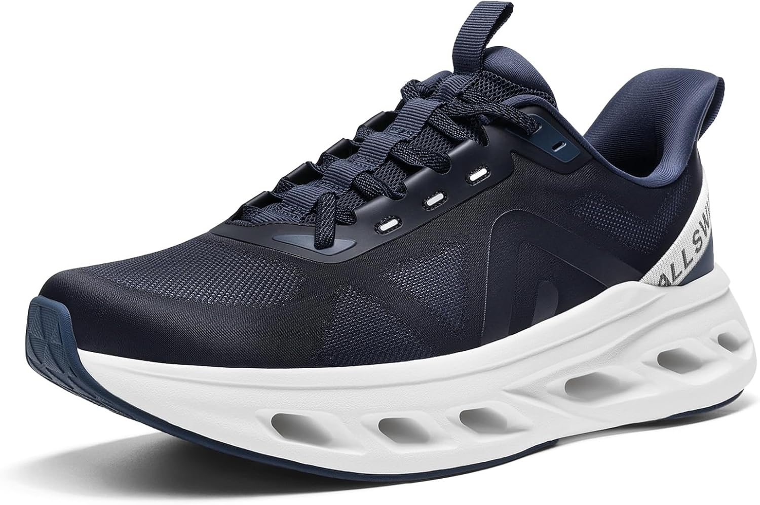 ALLSWIFIT Men's Slip On Walking Shoes Cushioning Hands Free Non-Slip Arch Support Breathable Lightweight Comfortable Workout Tennis Running Gym Fashion Sneakers