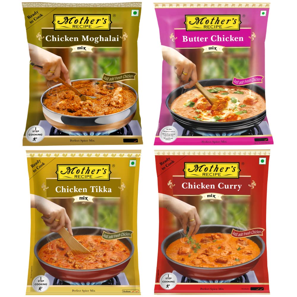 Mothers RECIPE Non Veg Masala Combo Of 8 (Chicken Moghalai-2, Butter Chicken-2, Chicken Tikka-2, Chicken Curry-2) Ready To Cook (B0BV76DCY6) Amazon Price History, Amazon Price Tracker