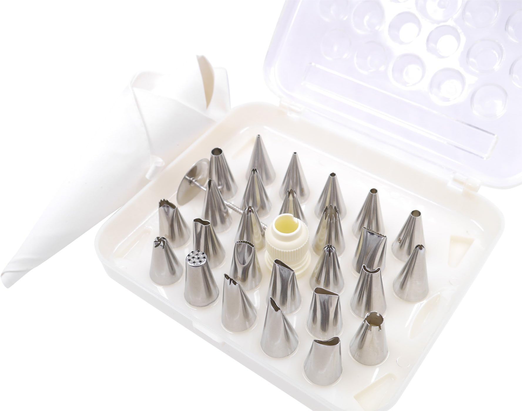 Pastry Bag Cake/Cupcake Decorating Tips Set - 30 Pieces Kit