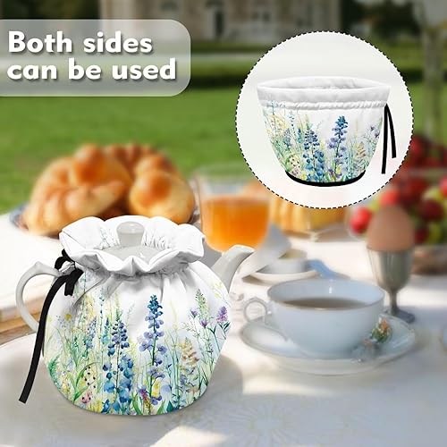 Miniatura 4 de NETILGEN Tetera acogedora aislante para teteras, accesorio de cocina, mesa para el hogar, calentador de desayuno, tetera acogedora cubierta