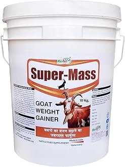REFIT ANIMAL CARE Goat Supplement for Weight Gain, 10 Kg, Super Mass